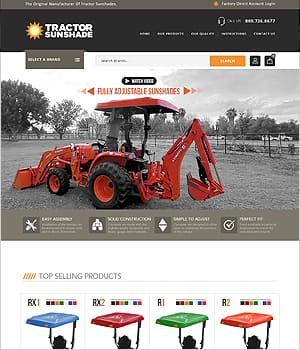 Tractor Sunshade website